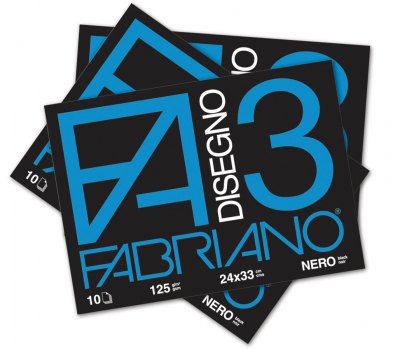 ALBUM DA DISEGNO FABRIANO F3 NERO