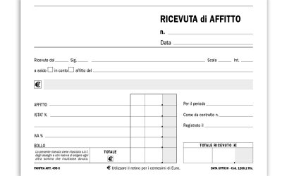BLOCCO RICEVUTE AFFITTO MADRE/FIGLIA