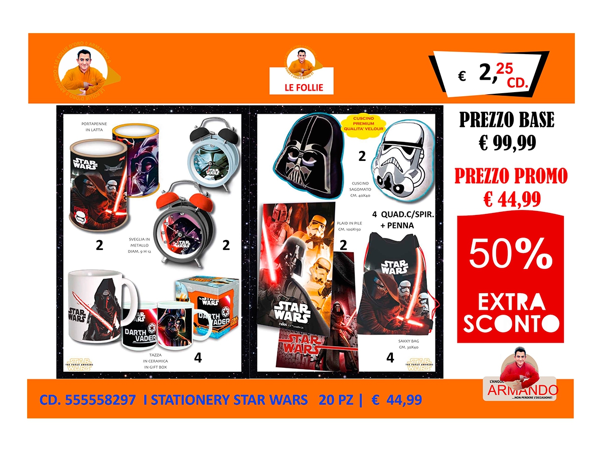 ASSORTIMENTO GADGETS STAR WARS ASSORTIMENTO GADGETS STAR WARS