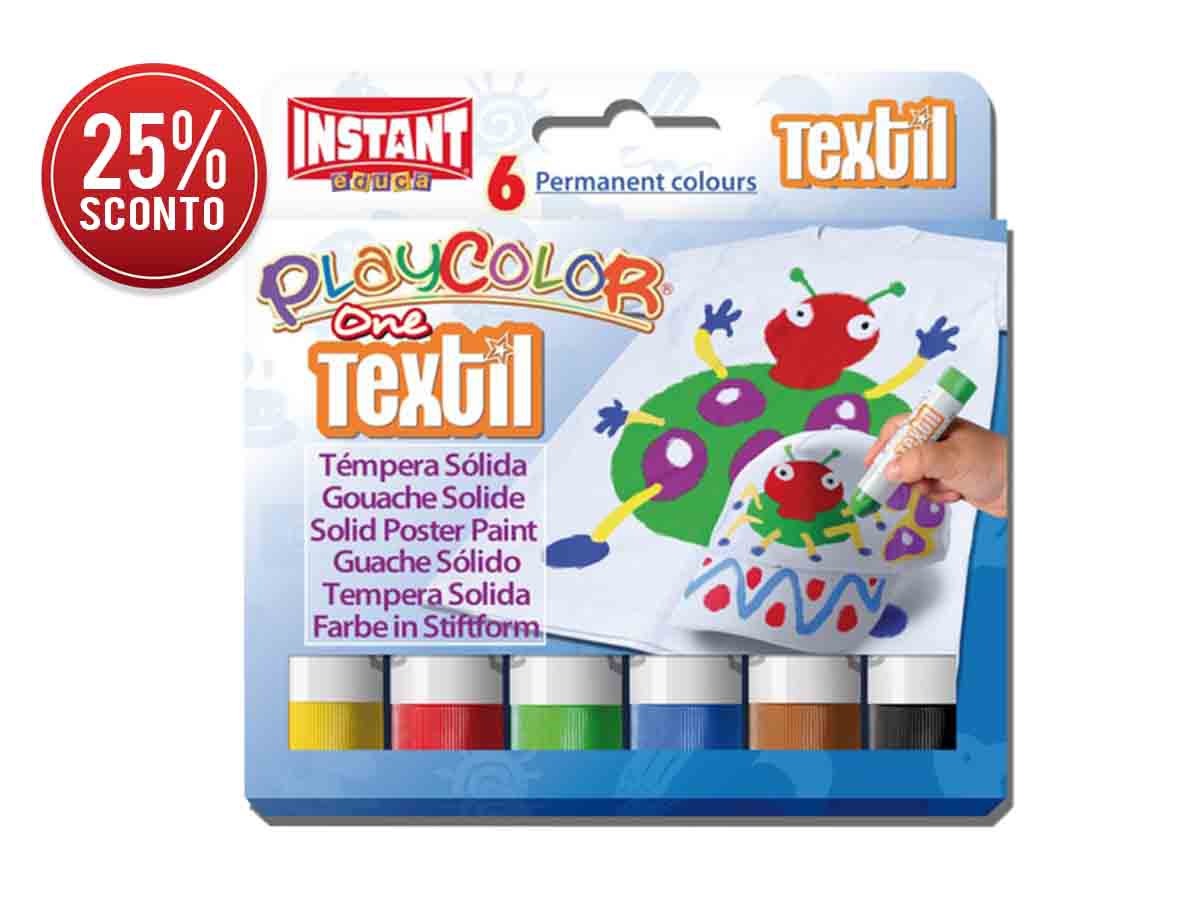 TEMPERA SOLIDA PLAYCOLOR TEXTILE 10 GR.