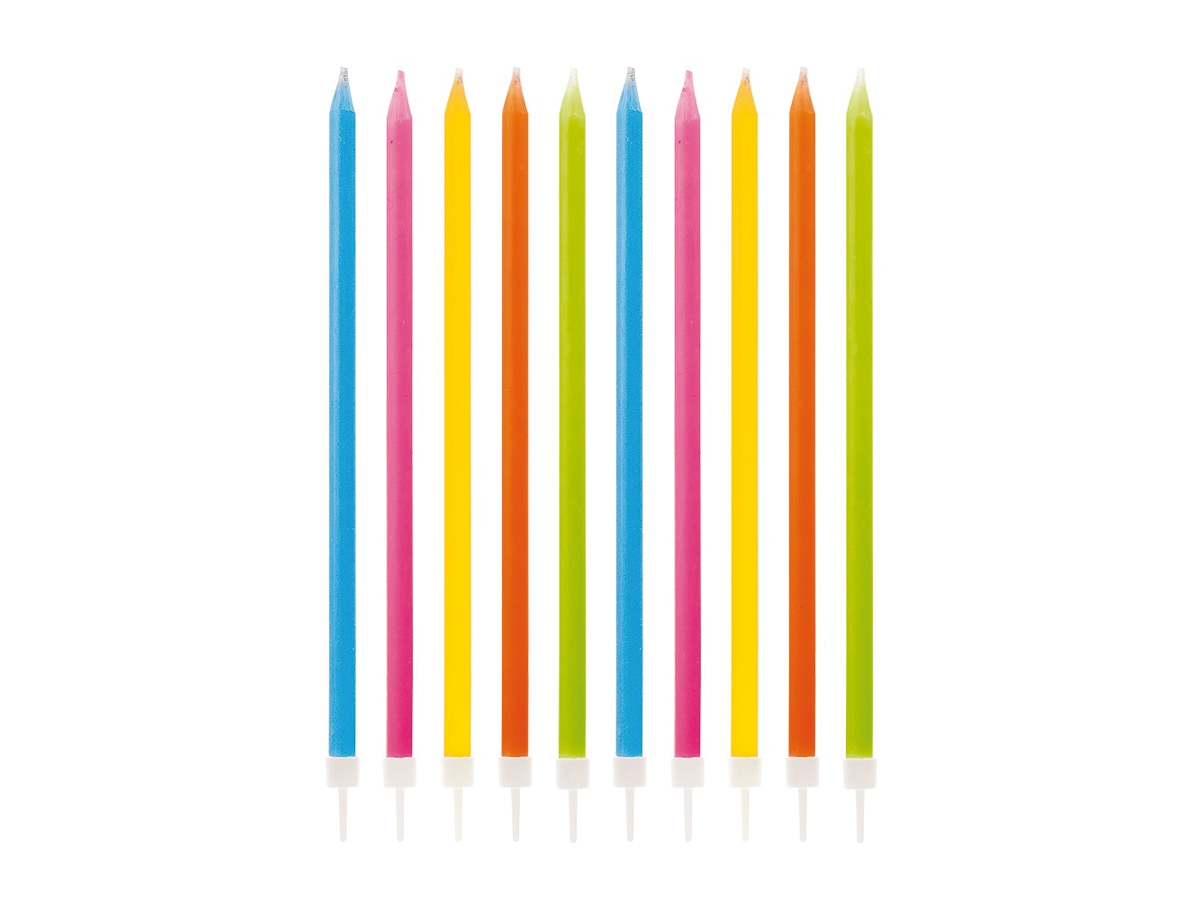 10 CANDELINE MAGICHE CON SOSTEGNI CM 15,5 10 CANDELINE MAGICHE CON SOSTEGNI CM 15,5
