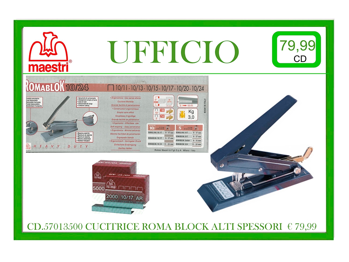 CUCITRICE ALTO SPESSORE ROMABLOCK S17 - ORDINABILE SU RICHIESTA! CUCITRICE ALTO SPESSORE ROMABLOCK S17 - ORDINABILE SU RICHIESTA!