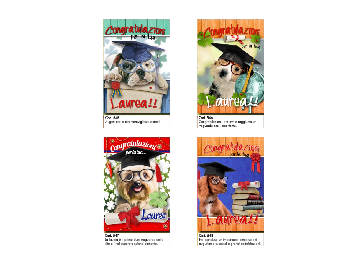 BIGLIETTI LAUREA CANI BIGLIETTI LAUREA CANI