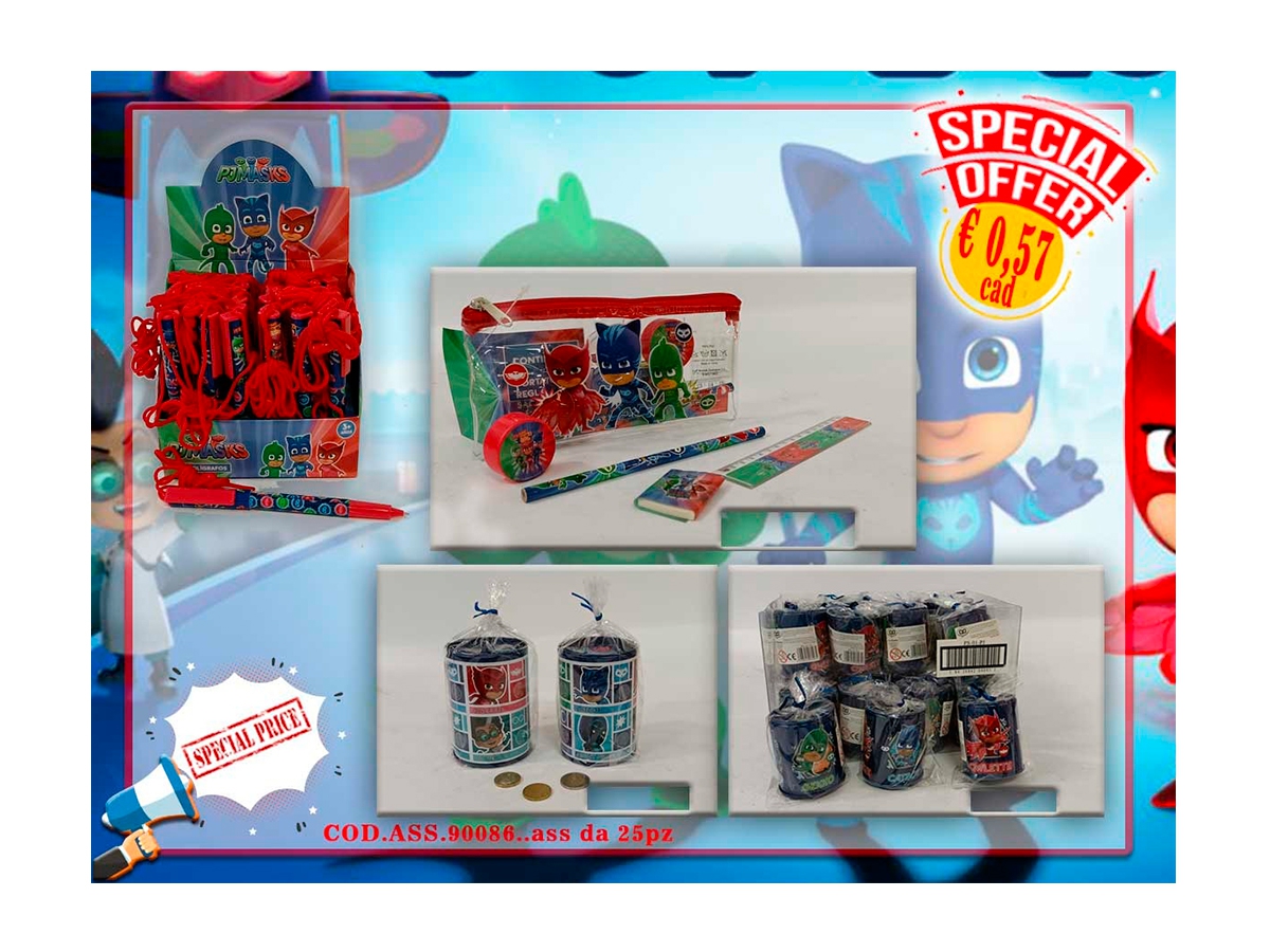 ASSORTIMENTO STATIONERY PJ MASKS ASSORTIMENTO STATIONERY PJ MASKS