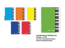 ALBUM MUSICA COPERTINA PPL - 100 GR CON FORI E MICROPERFORAZIONE