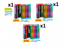 PENNA A SFERA I AM TINTAUNITA GEL 0.7 - METAL BOX 9x 1.0 + 1x 0.7
