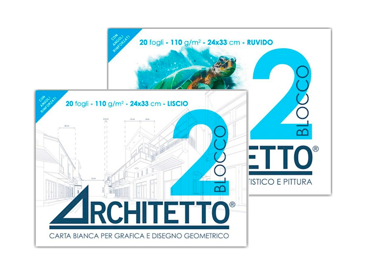 BLOCCO DA DISEGNO -ARCHITETTO 2- CON ANGOLI BLOCCO DA DISEGNO -ARCHITETTO 2- CON ANGOLI