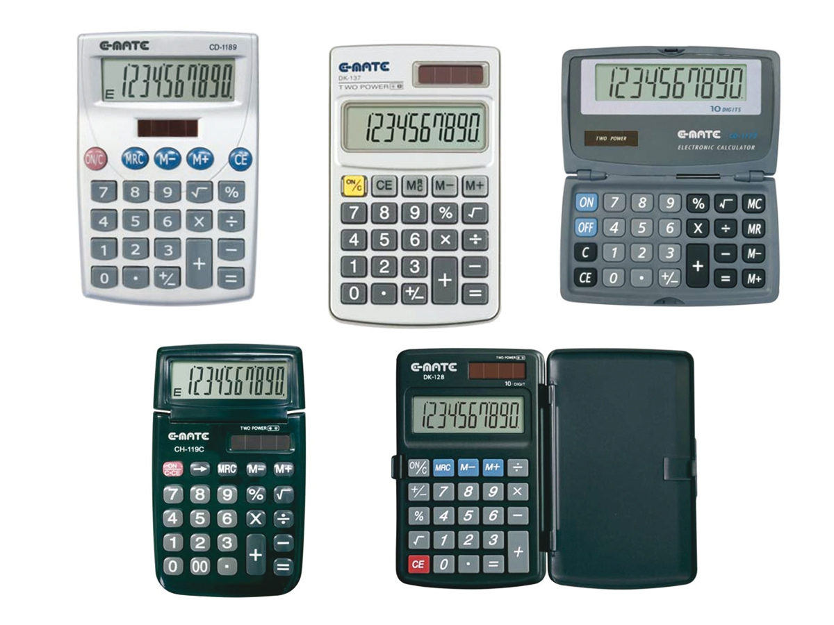 CALCOLATRICI TASCABILI E-MATE CALCOLATRICI TASCABILI E-MATE