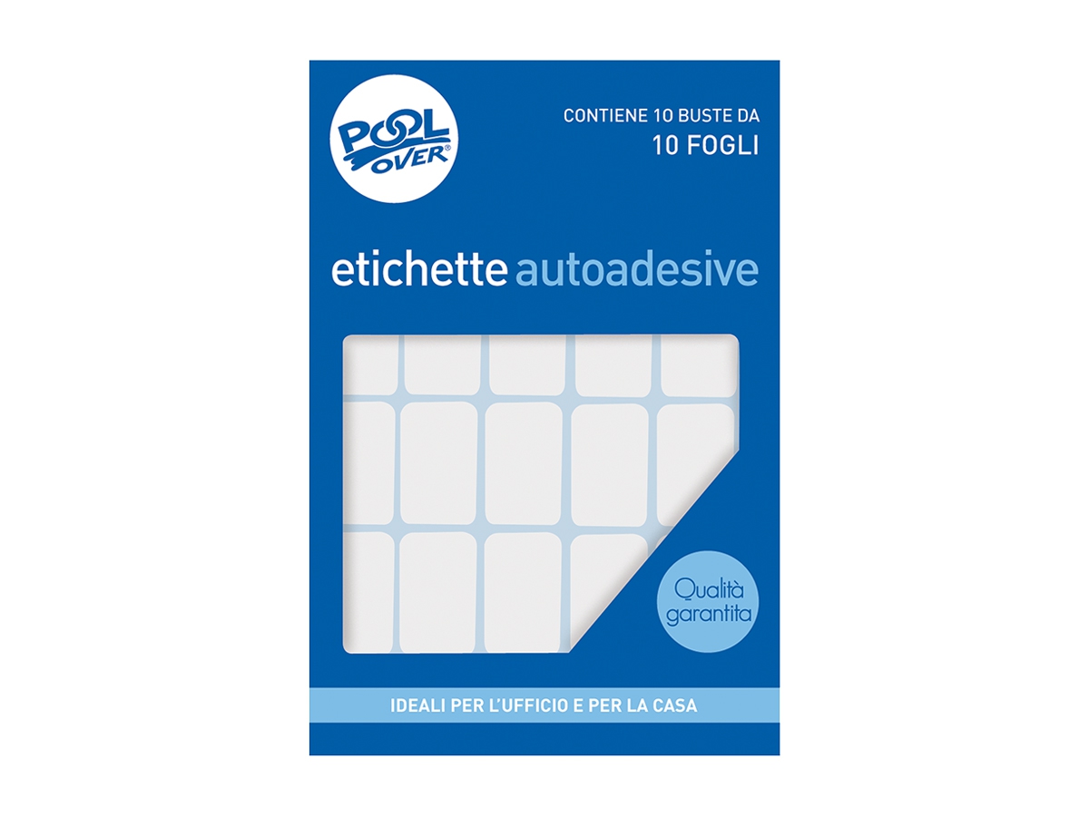 ETICHETTE ADESIVE BIANCHE POOL OVER ETICHETTE ADESIVE BIANCHE POOL OVER