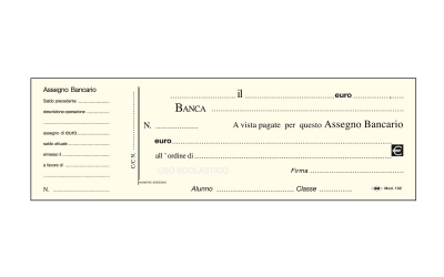 BLOCCHI ASSEGNI BANCARI