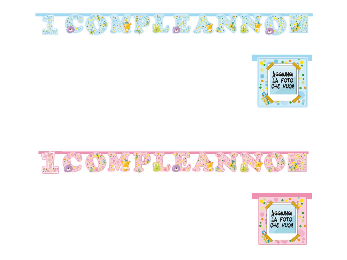 FESTONE 1 COMPLEANNO FESTONE 1 COMPLEANNO