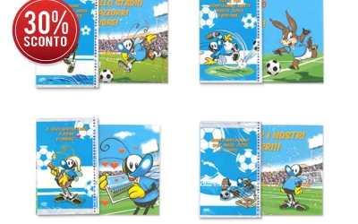 BIGLIETTI AUGURALI AZZURRI