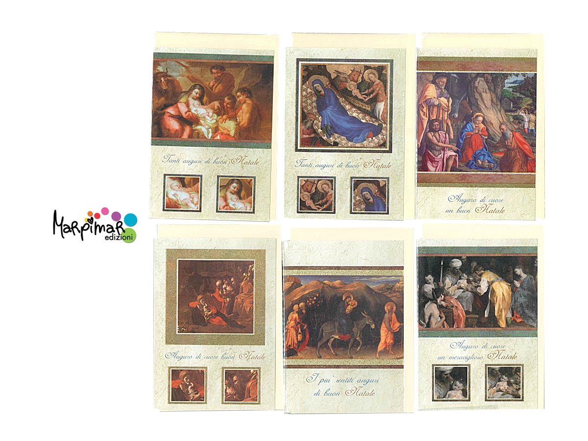 BIGLIETTI AUGURALI BUON NATALE SACRO BIGLIETTI AUGURALI BUON NATALE SACRO