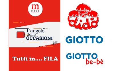 TUTTI IN FILA - LE OCCASIONI A MARCHIO GIOTTO