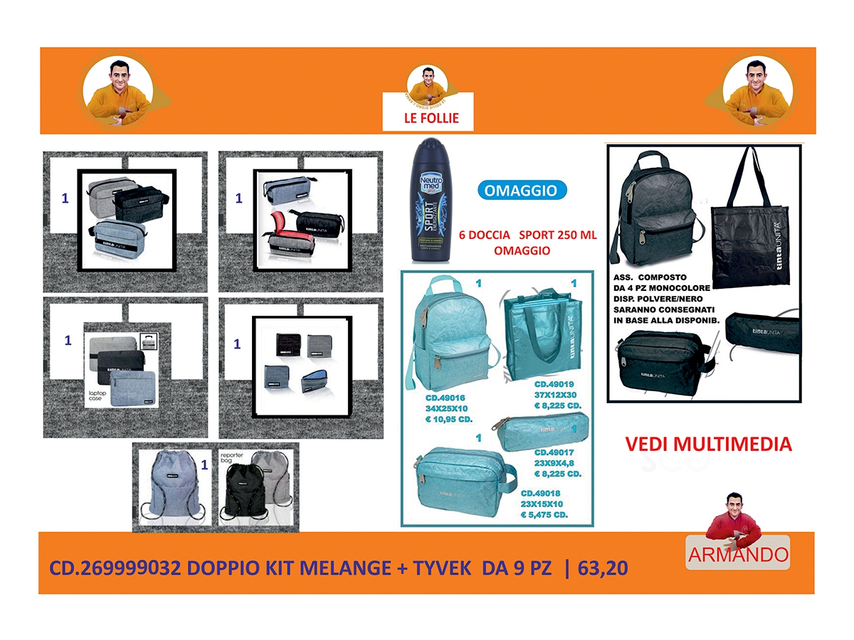 DOPPIO KIT BY ARMANDO - MELANGE & TYVEK DOPPIO KIT BY ARMANDO - MELANGE & TYVEK