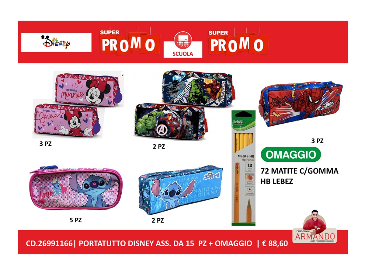 ASS.PORTATUTTO DISNEY BY ARMY ASS.PORTATUTTO DISNEY BY ARMY