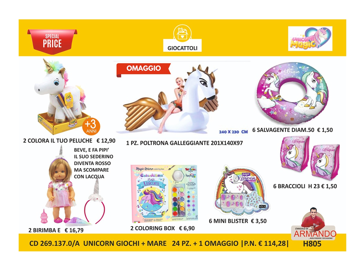 UNICORN MARE E GIOCHI/A BY ARMY UNICORN MARE E GIOCHI/A BY ARMY