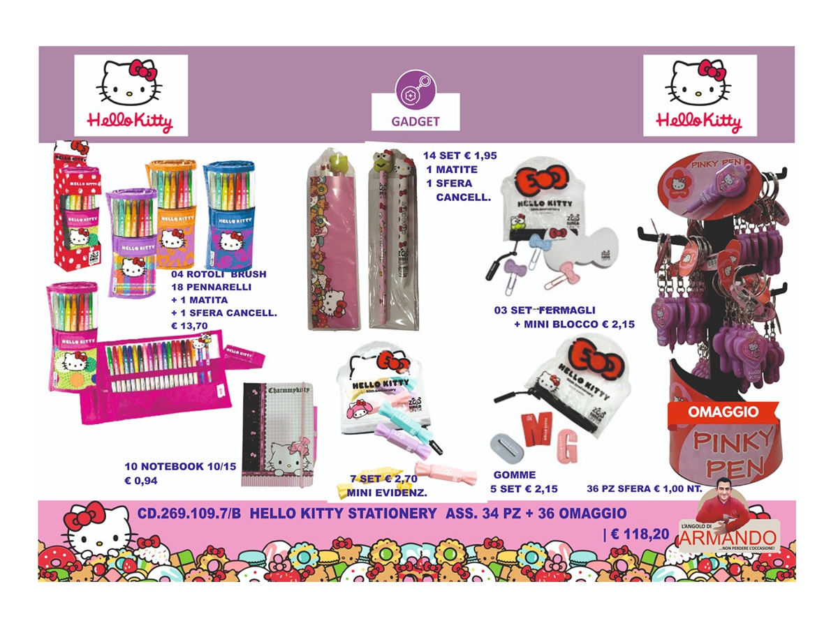HELLO KITTY STATIONERY BY ARMY ASS.B HELLO KITTY STATIONERY BY ARMY ASS.B