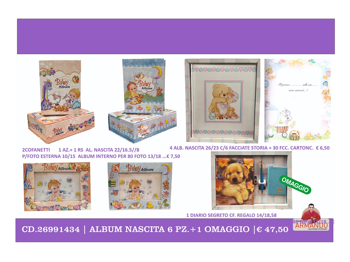 ALBUM NASCITA 91434 ALBUM NASCITA 91434