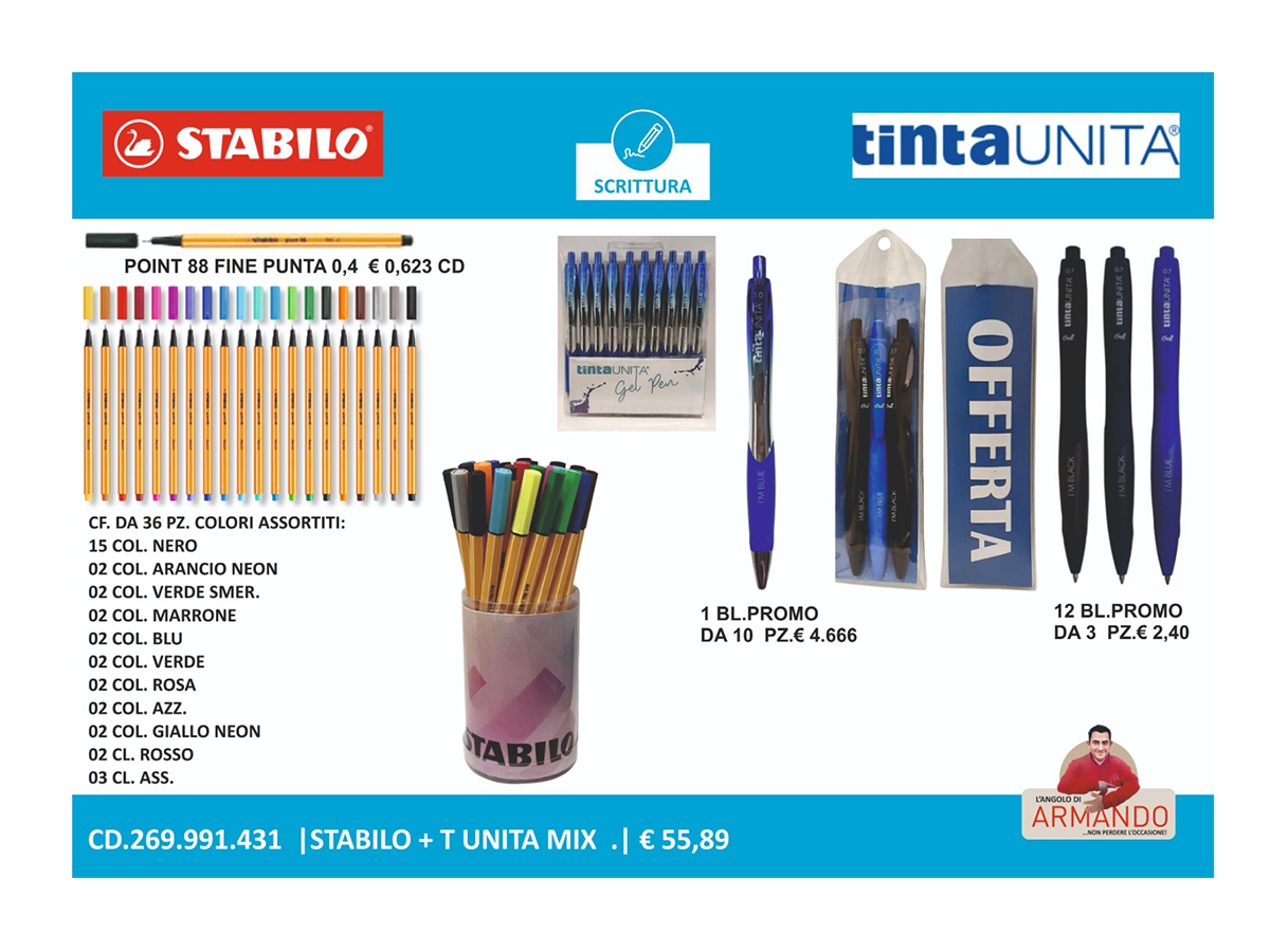 STABILO E TINTAUNITA MIX BY ARMY STABILO E TINTAUNITA MIX BY ARMY
